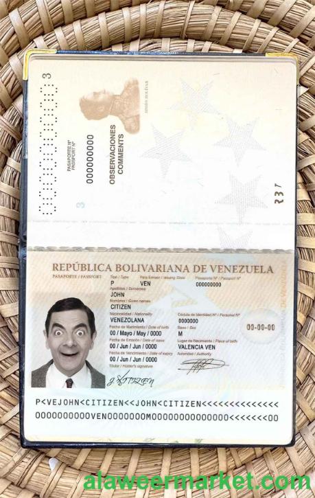 Venezuela passport photo look
